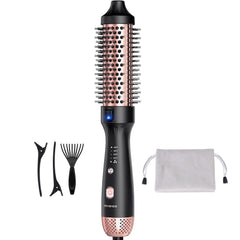 ZAVAREA front view showing brush shape and ergonomic handle for comfortable styling