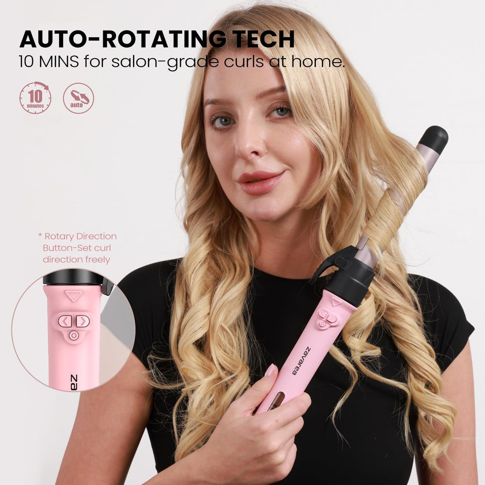ZAVAREA temperature controls and display allowing precise heat selection for different hair types