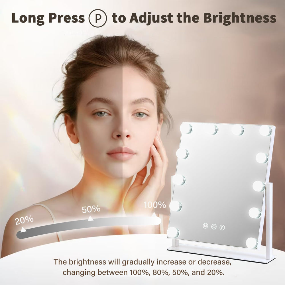 ZBOCAI mirror tilted to show 360° rotation and flexible angle positioning benefit