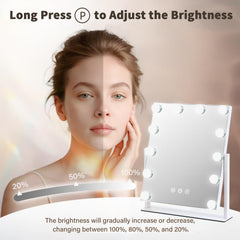 ZBOCAI mirror tilted to show 360° rotation and flexible angle positioning benefit