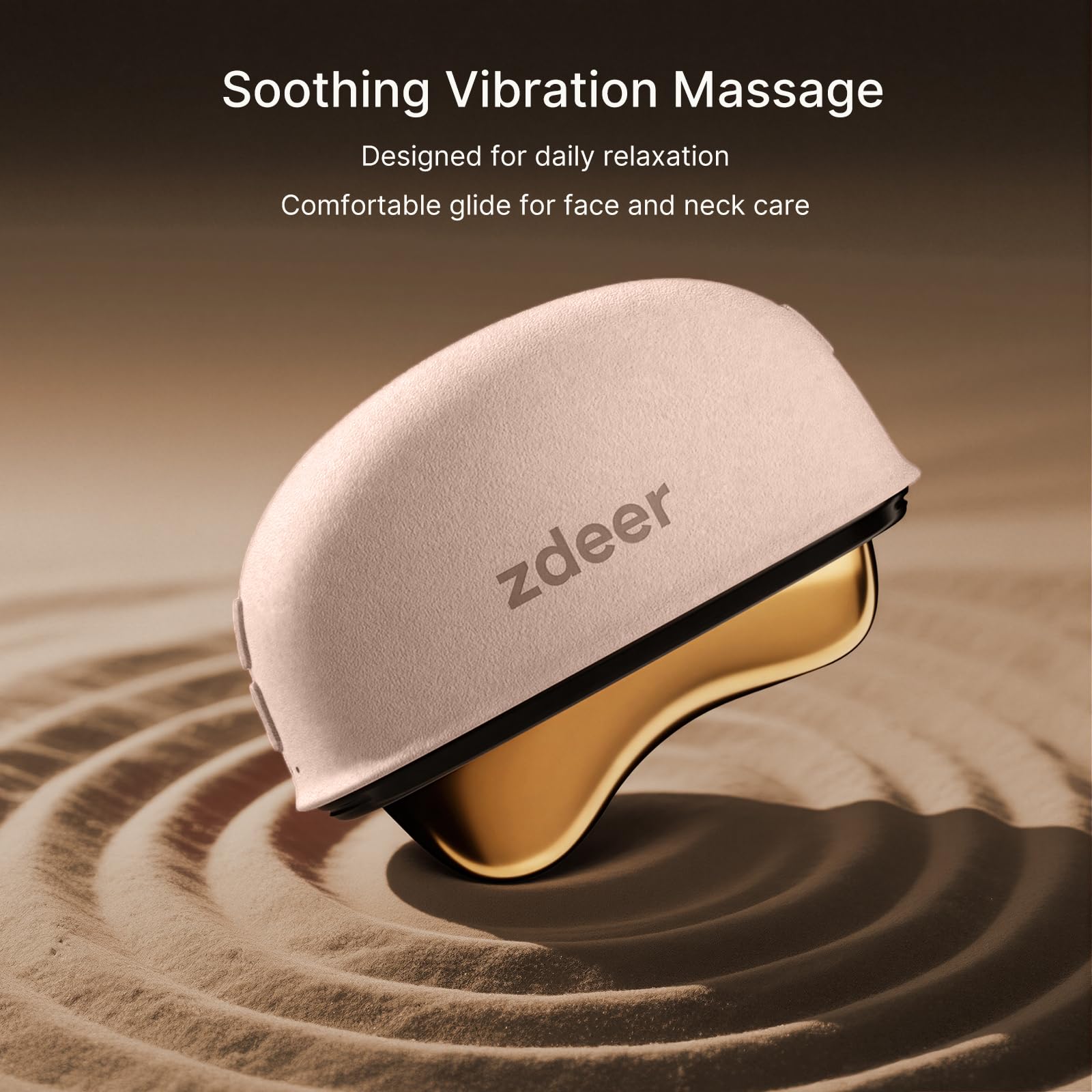 ZDEER GS5 with serum applied to skin showing enhanced absorption while massaging