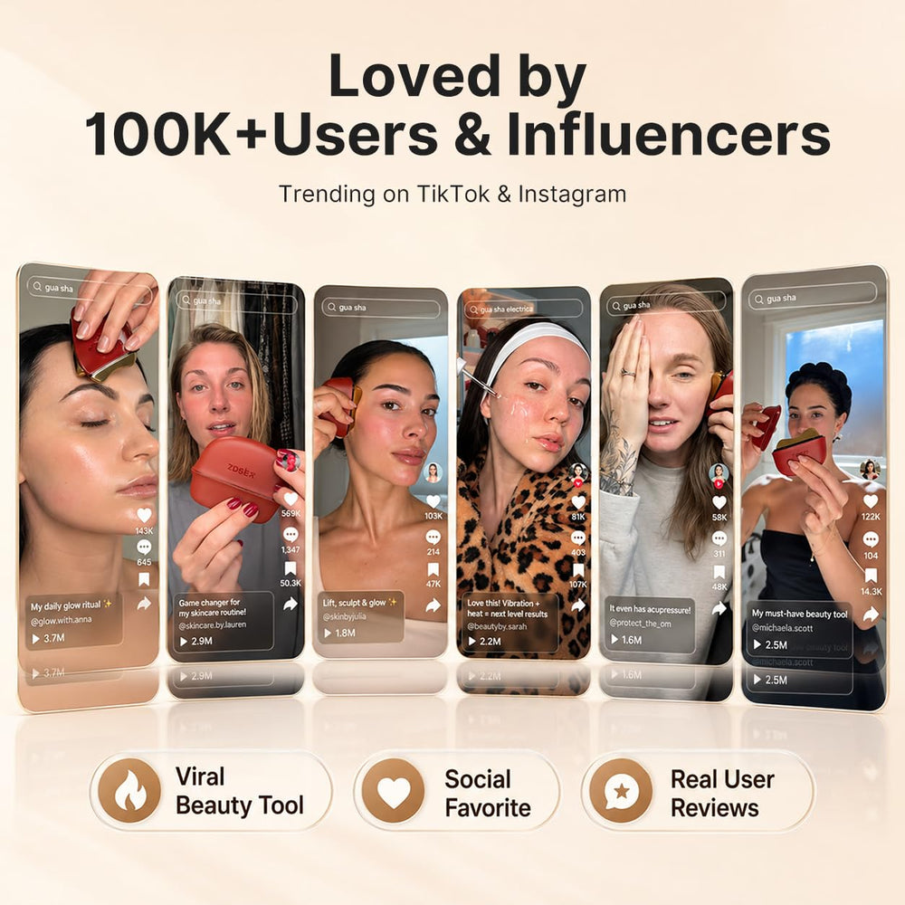 ZDEER GS5 used with facial serum showing improved product absorption