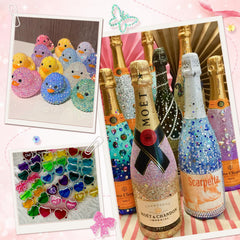Zefy closeup resin texture highlighting durable, lightweight gems for long-lasting sparkle
