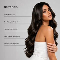Zenagen Volume Foam applied while blow-drying to create root lift