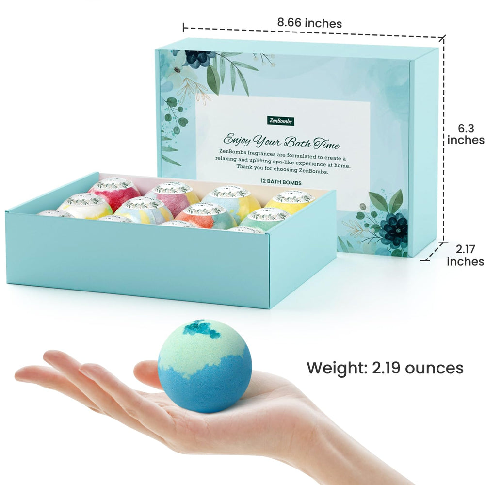 ZenBombs fizzing in bathtub releasing color and scent — creates relaxing soak