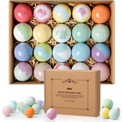 ZenBombs front box packaging showing colorful bath bomb assortment and gift-ready presentation