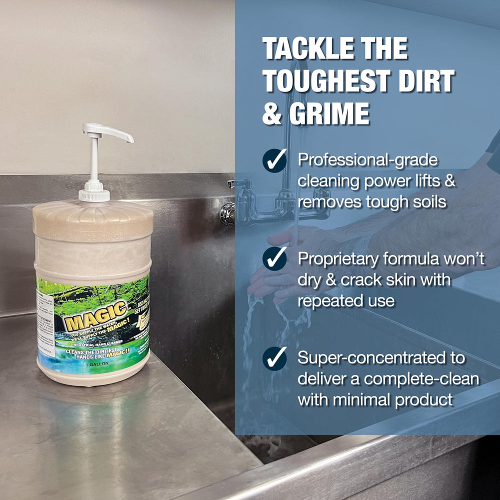 Zenex in-use on sink pump showing easy dispensing for busy workstations