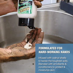 Zenex close-up of walnut shell particles demonstrating abrasive cleaning power