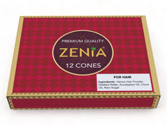 Zenia cone close-up texture revealing smooth henna paste for easy, mess-free application