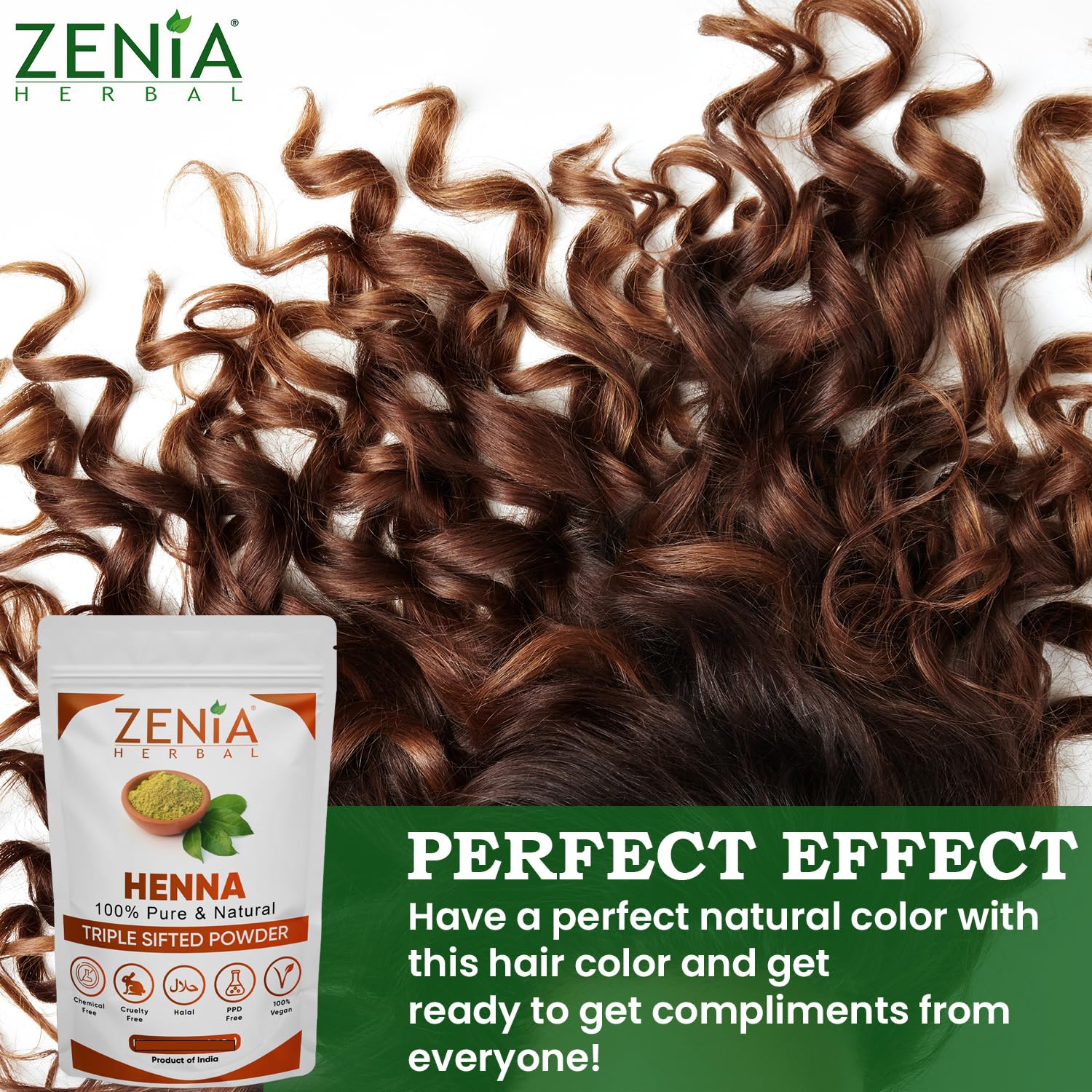 Zenia lifestyle outdoor portrait showcasing vibrant conditioned hair