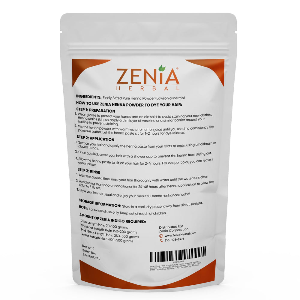 Zenia powder close texture triple-sifted for smooth application