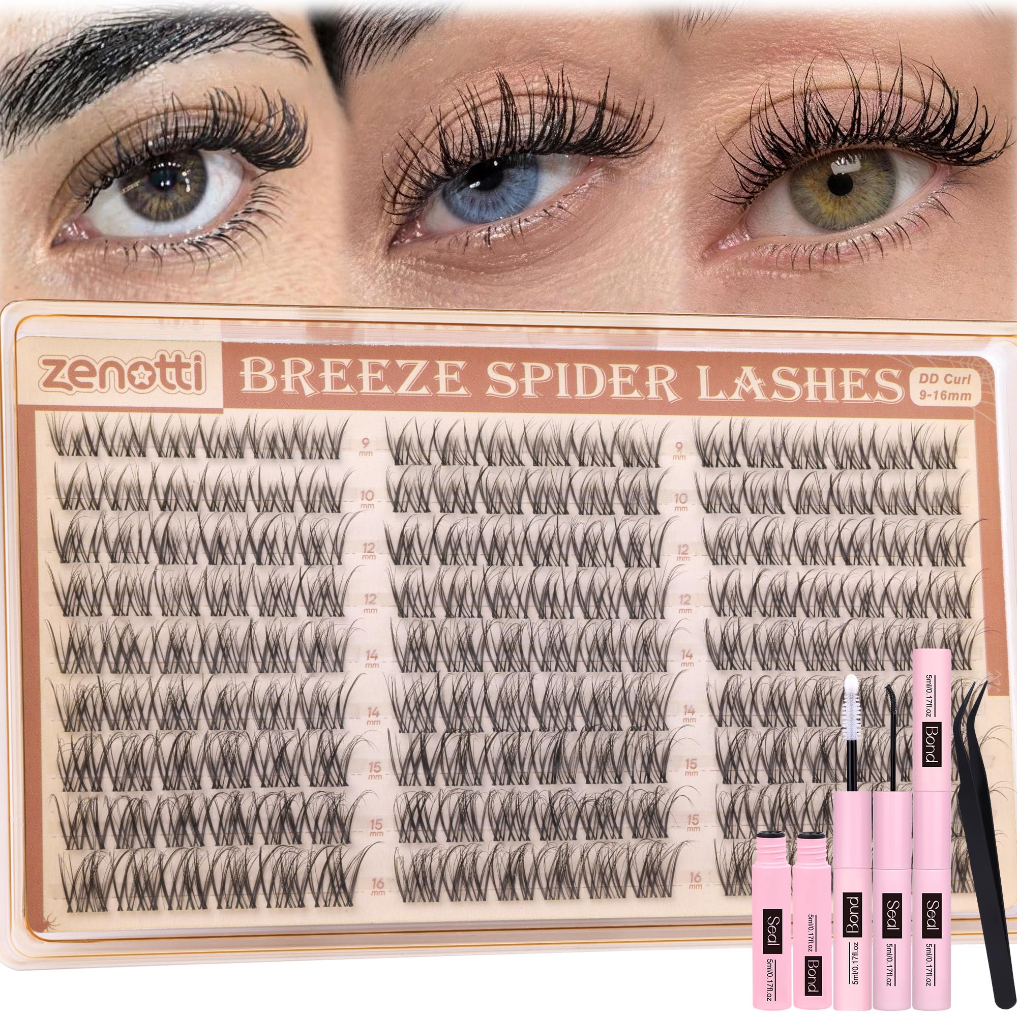 zenotti front packaging showing kit and benefits of salon-style convenience