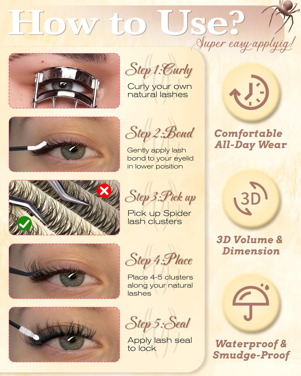 zenotti lashes worn in daytime look boosting natural lift