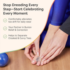 ZenToes worn inside a sneaker showing discreet daily comfort