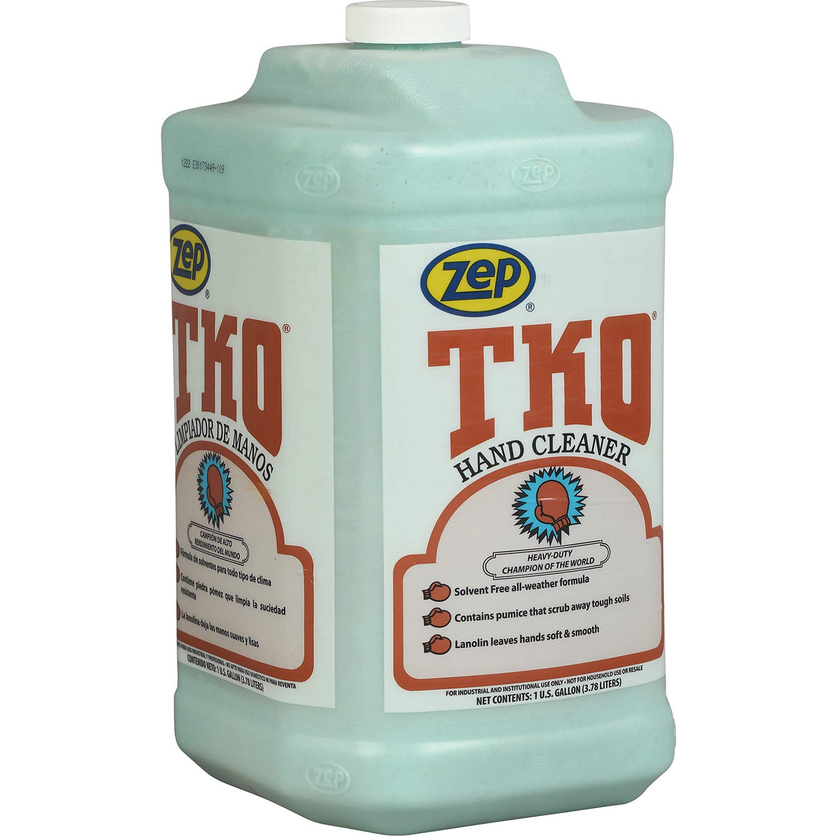 Zep TKO gallon refill front label showing product name and heavy-duty benefits