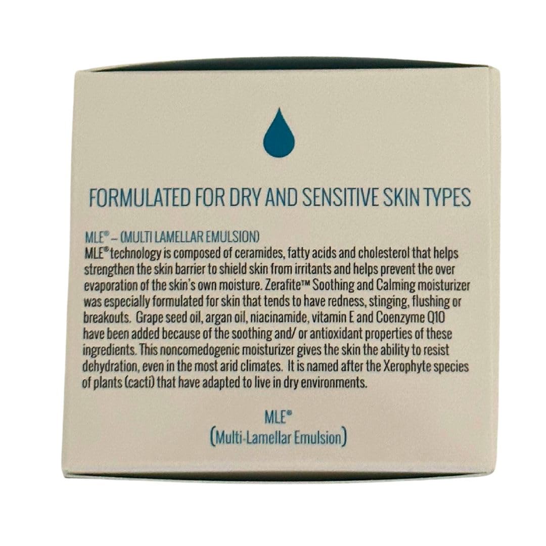 ZERAFITE moisturizer swatch on hand demonstrating quick absorption