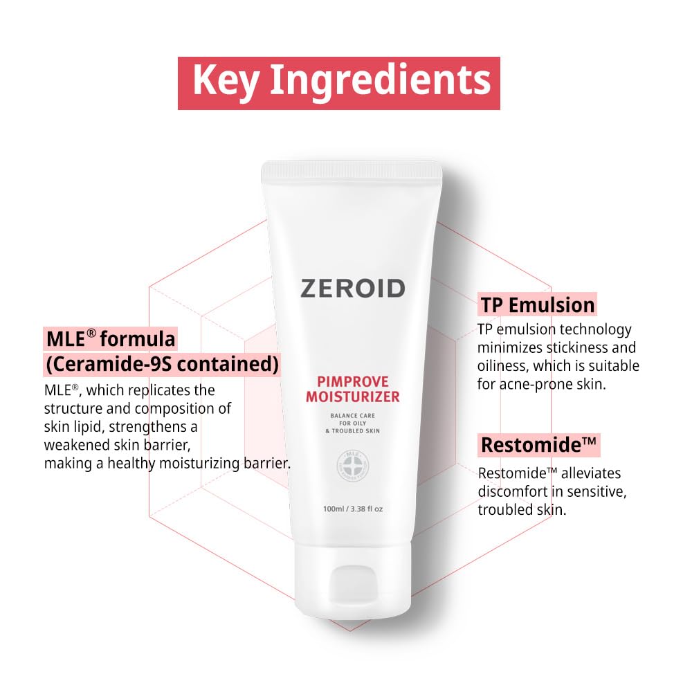 ZEROID applied on skin showing matte finish, reduced shine and comfortable wear benefit