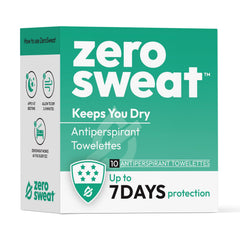 ZeroSweat close-up of wipe texture illustrating gentle absorption benefit