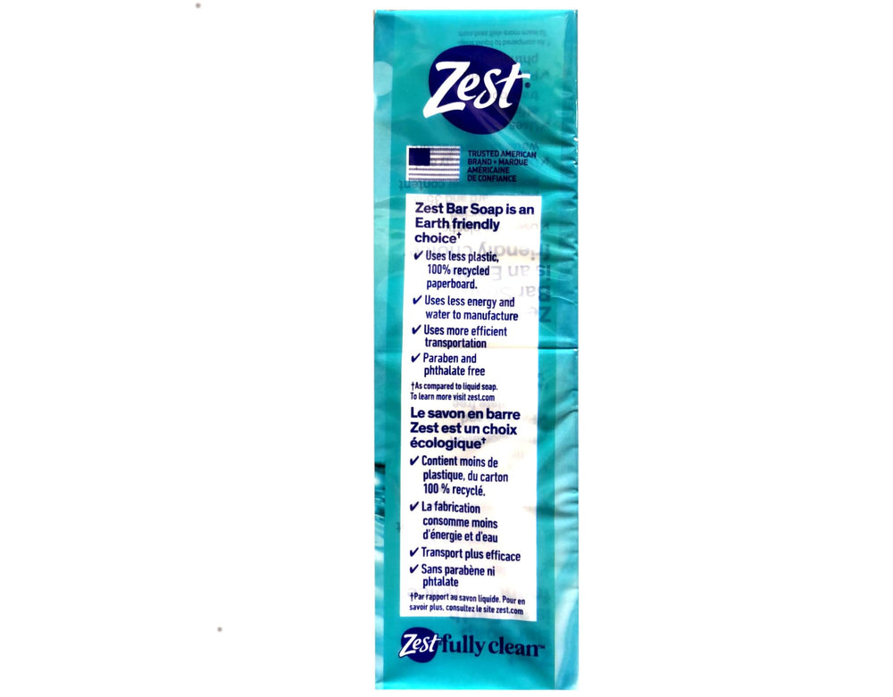 Zest ingredient label close-up highlighting Vitamin E and clean formulation benefit