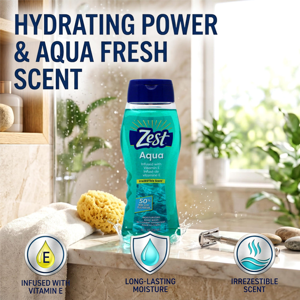 Zest lather texture on palm demonstrating rich foaming action