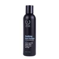 ZEUS front bottle view showing label and anti-dandruff benefit