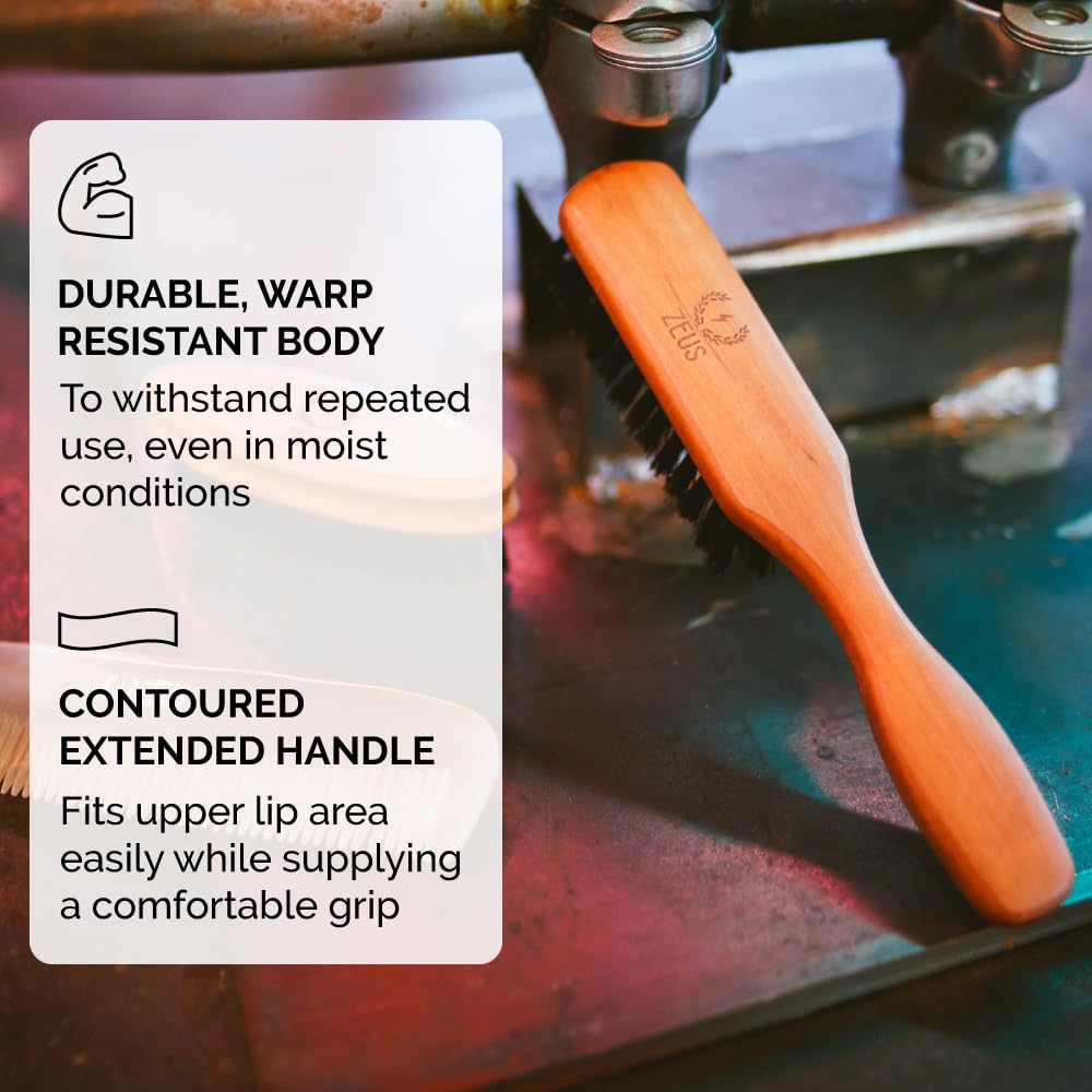 ZEUS brush label showing made in Germany quality and reliable craftsmanship