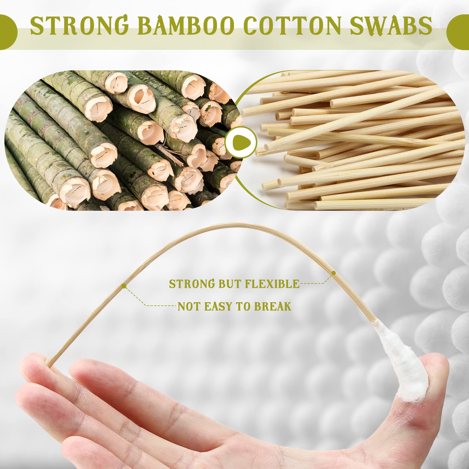 Zhehao bamboo handle detail showing sturdy natural shaft for better grip