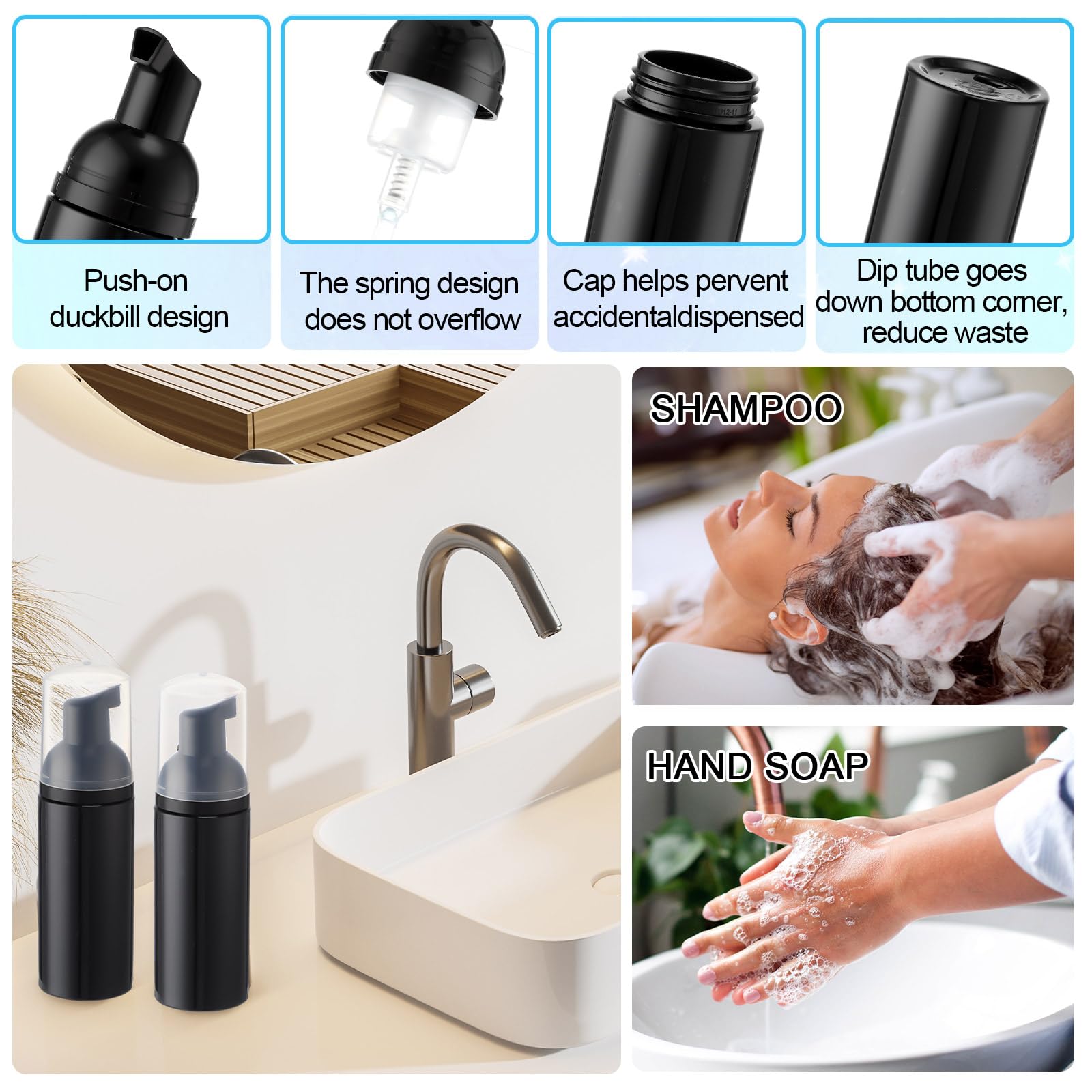 Zhehao cleaning pipe and cap assembly illustrating tidy rinsing tools to reduce splash and waste