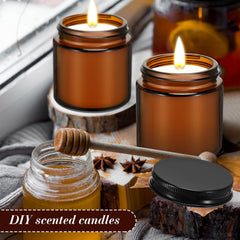 Zhehao jars filled with candles in use demonstrating tidy presentation and practical size