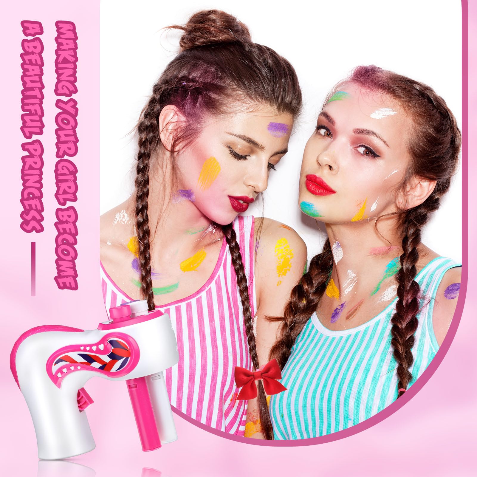 Zhehao braider held in hand to show handheld size and portable styling convenience