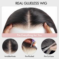 ZHENGON close-up of 6x4 HD lace highlighting natural hairline realism