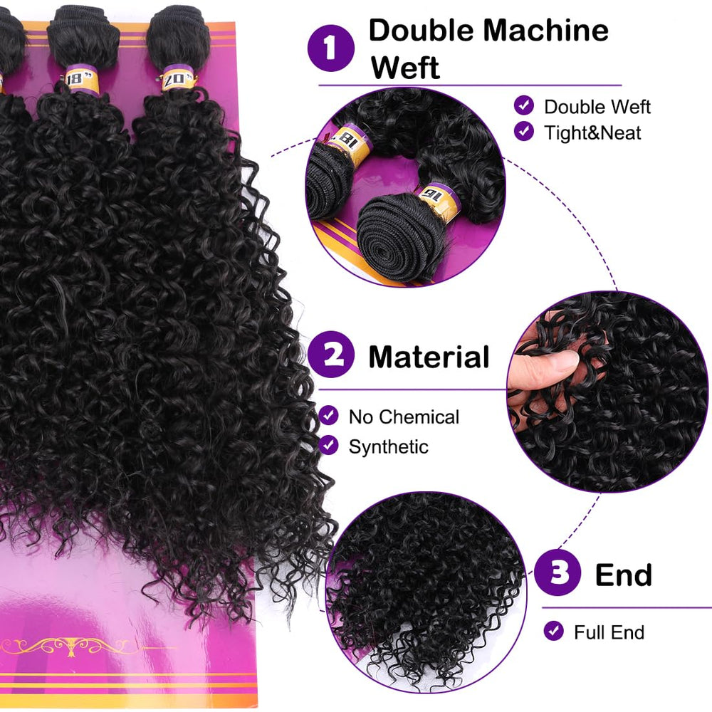 ZHENLISI close-up of kinky curly fiber texture for soft realistic look benefit
