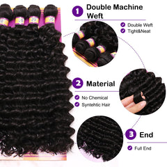 ZHENLISI close-up of deep wave texture highlighting soft, defined curls
