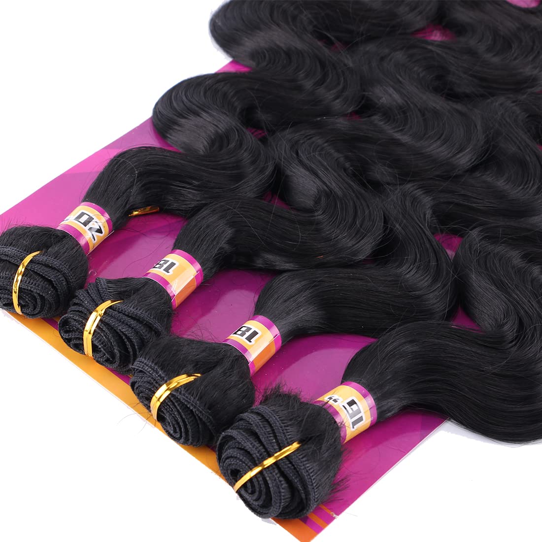 ZHENLISI styled quick-weave on woman in black color for instant full-volume, everyday wear