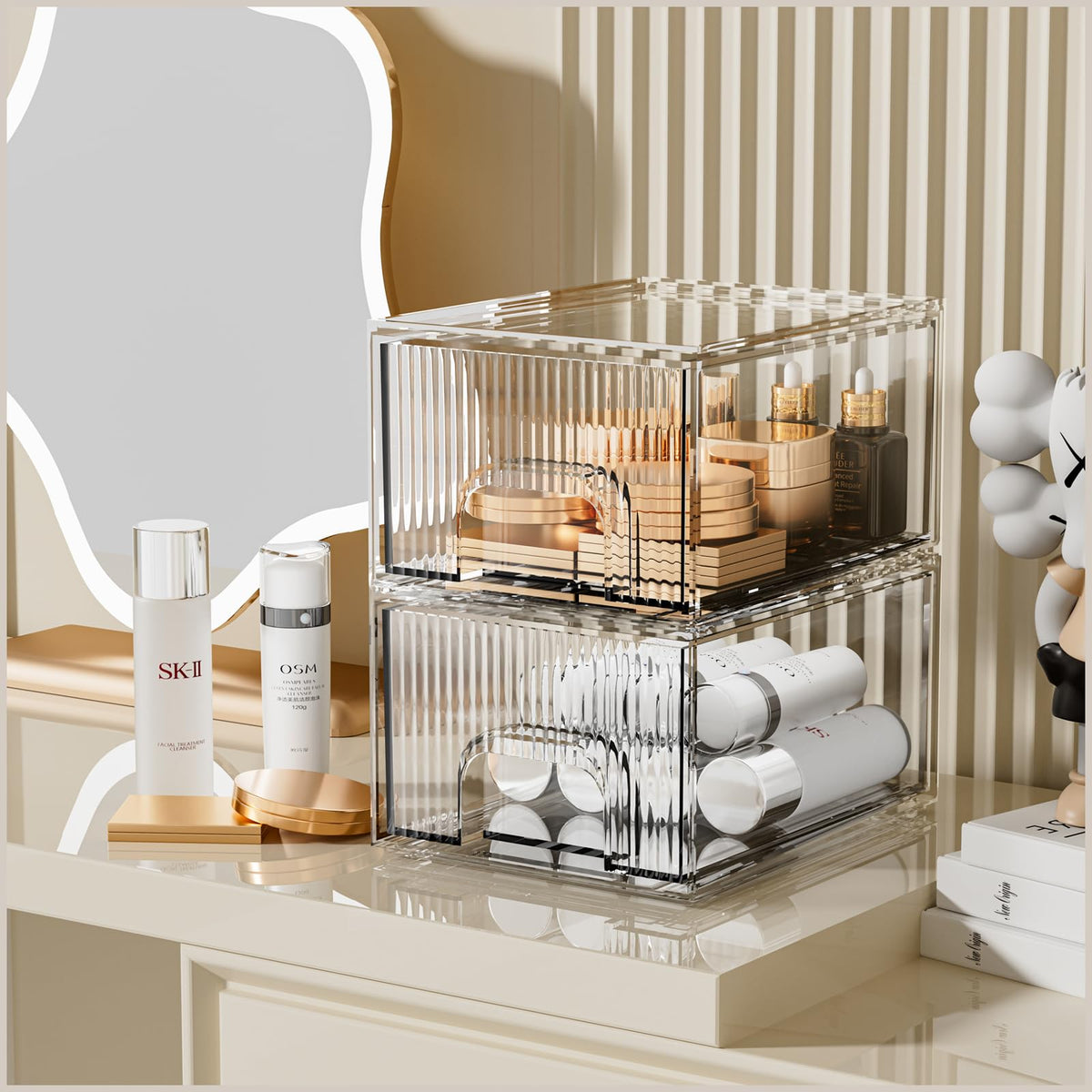 ZHIAI front view clear drawer showing organization and quick access