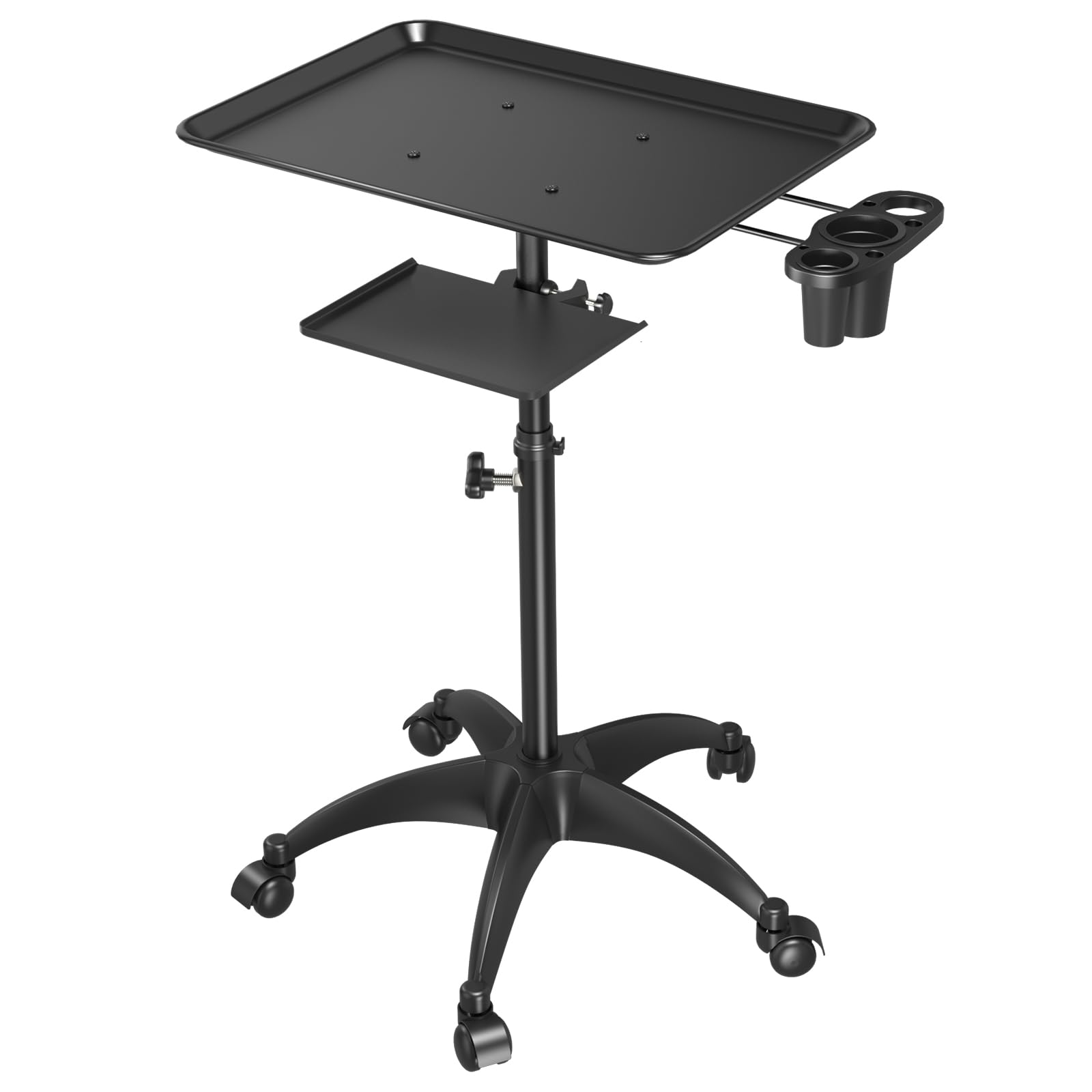 ZHOOGE front view of salon tray cart showing stable frame and spacious top