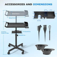 ZHOOGE close-up of tool holders organizing irons and brushes efficiently