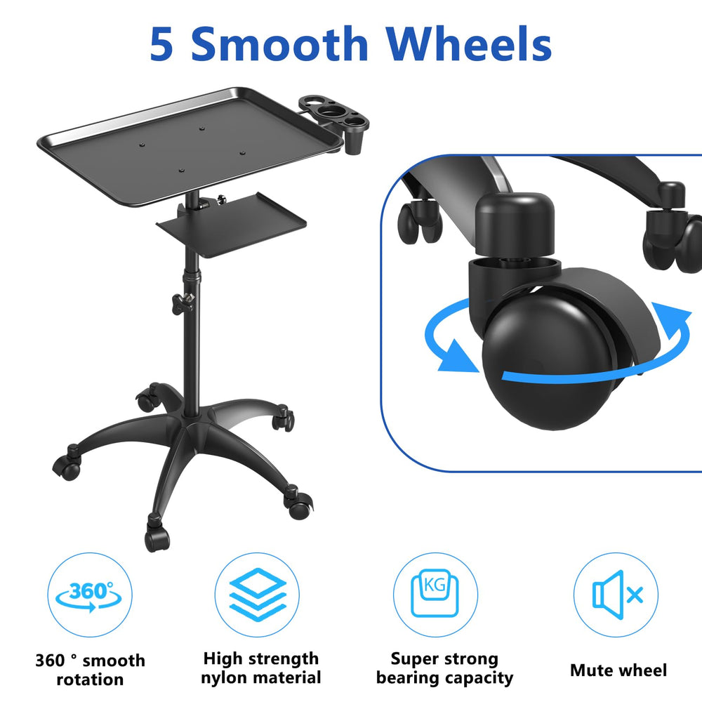 ZHOOGE five swivel casters demonstrating smooth mobility and easy repositioning