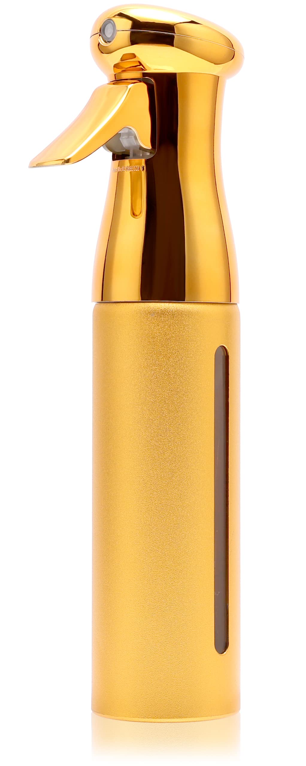 ZIBARBER front view of gold misting bottle showcasing professional look and durability