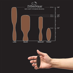ZilberHaar natural boar bristle detail demonstrating gentle detangling action