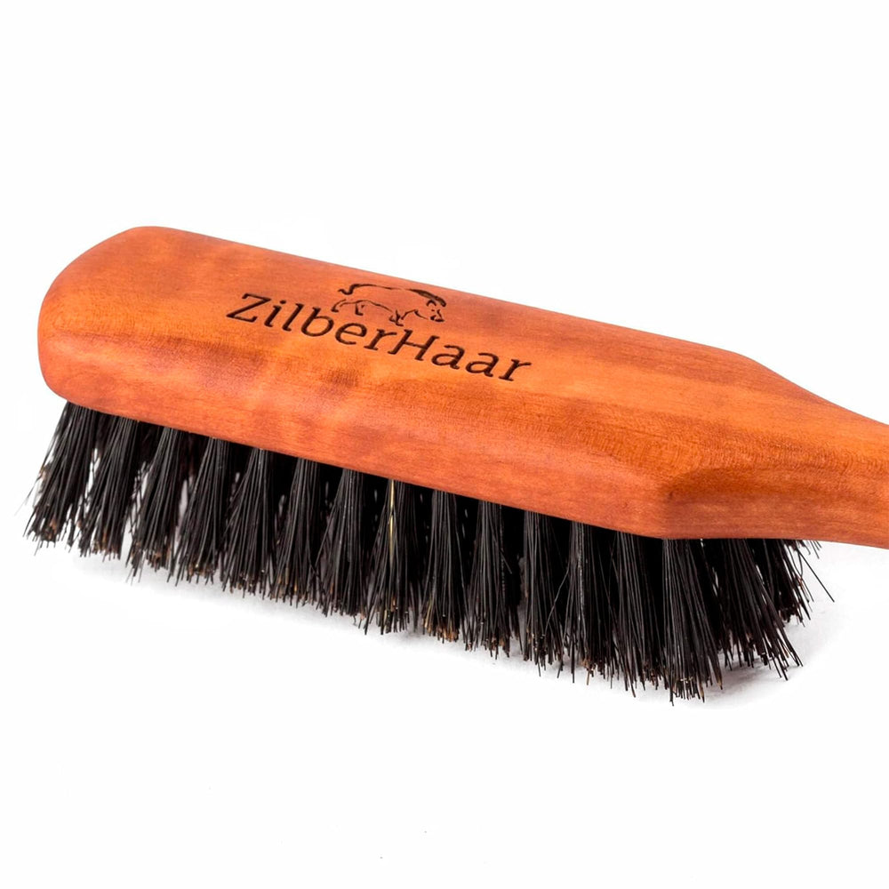 ZilberHaar soft boar bristles close-up for gentle smoothing benefit