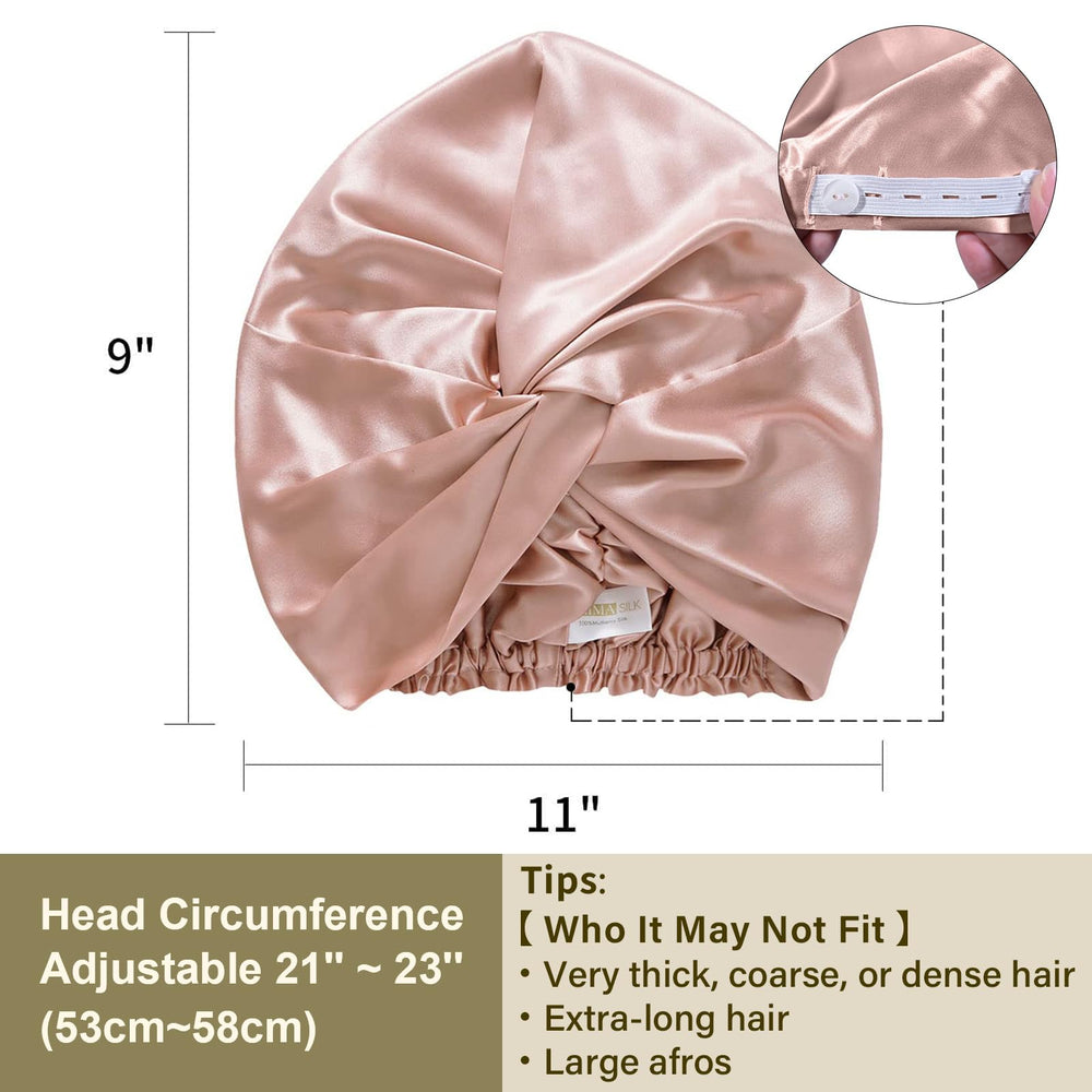 ZIMASILK bonnet size comparison on hand showing compact, lightweight design