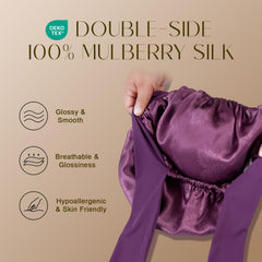 ZIMASILK close-up of double-layer Mulberry silk showing smooth durable texture