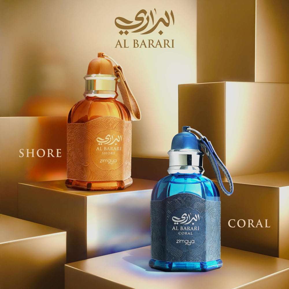 zimaya perfume being sprayed on wrist benefit: demonstrates application