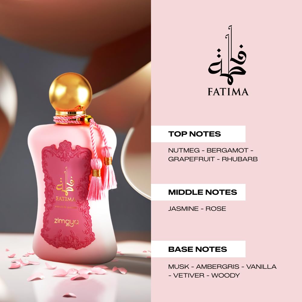 zimaya Fatima Pink perfume being sprayed on wrist showing quick application benefit
