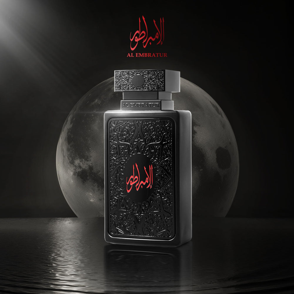 zimaya bottle beside evening outfit suggesting sophisticated scent for night events