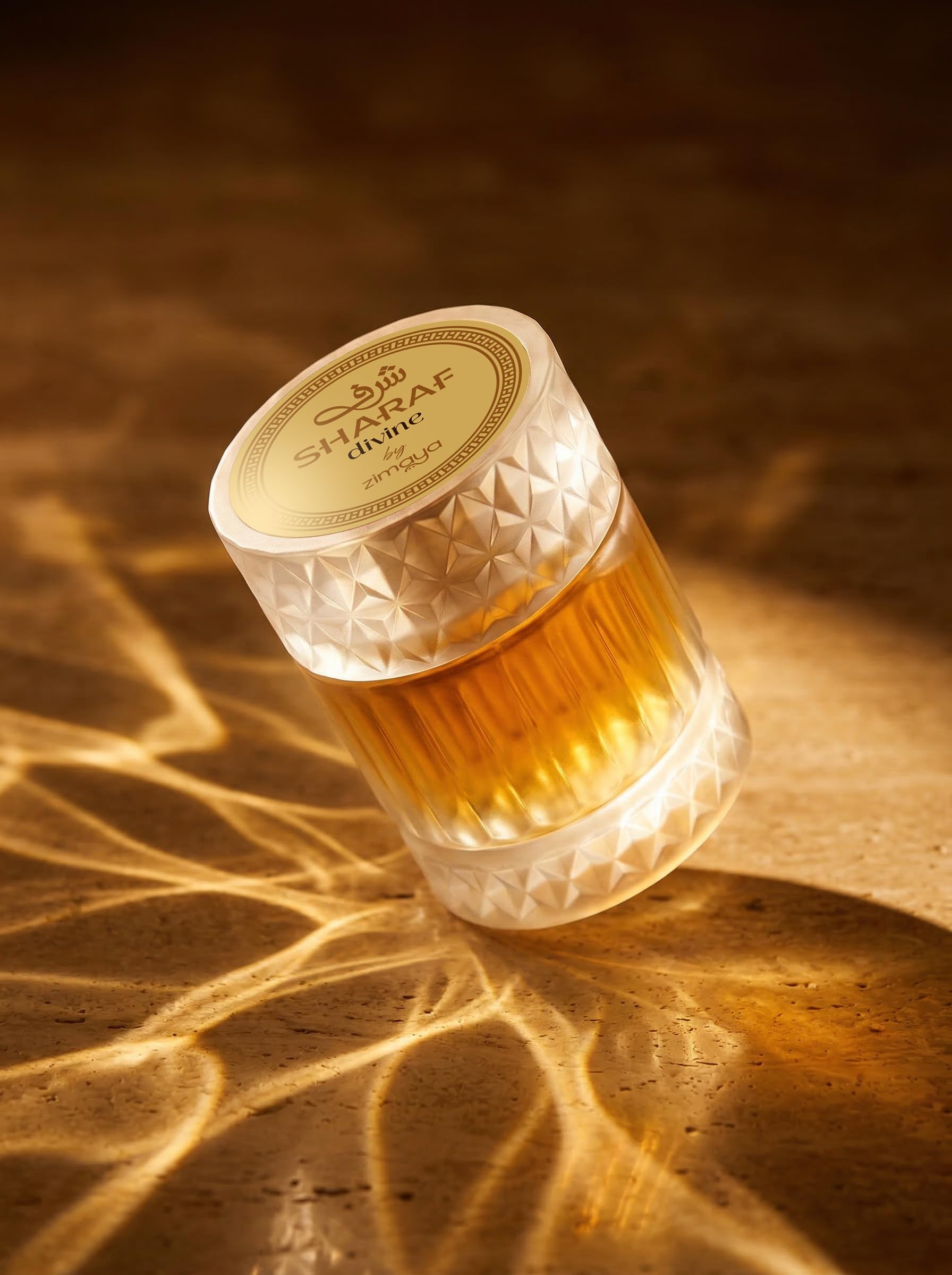 zimaya close-up of bottle texture highlighting luxurious finish