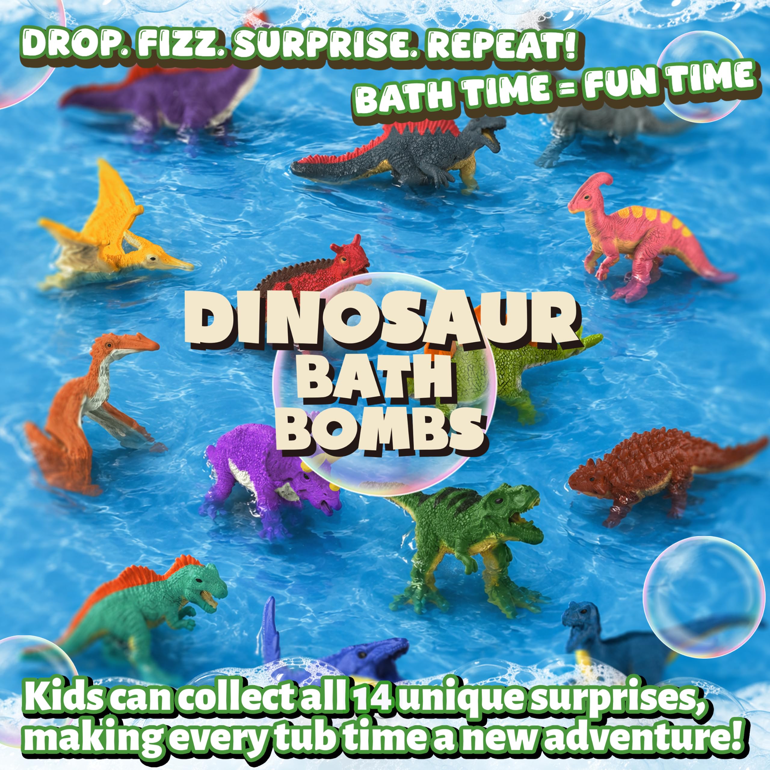 Zippytots bath bomb fizzing in water demonstrating sensory splash and color