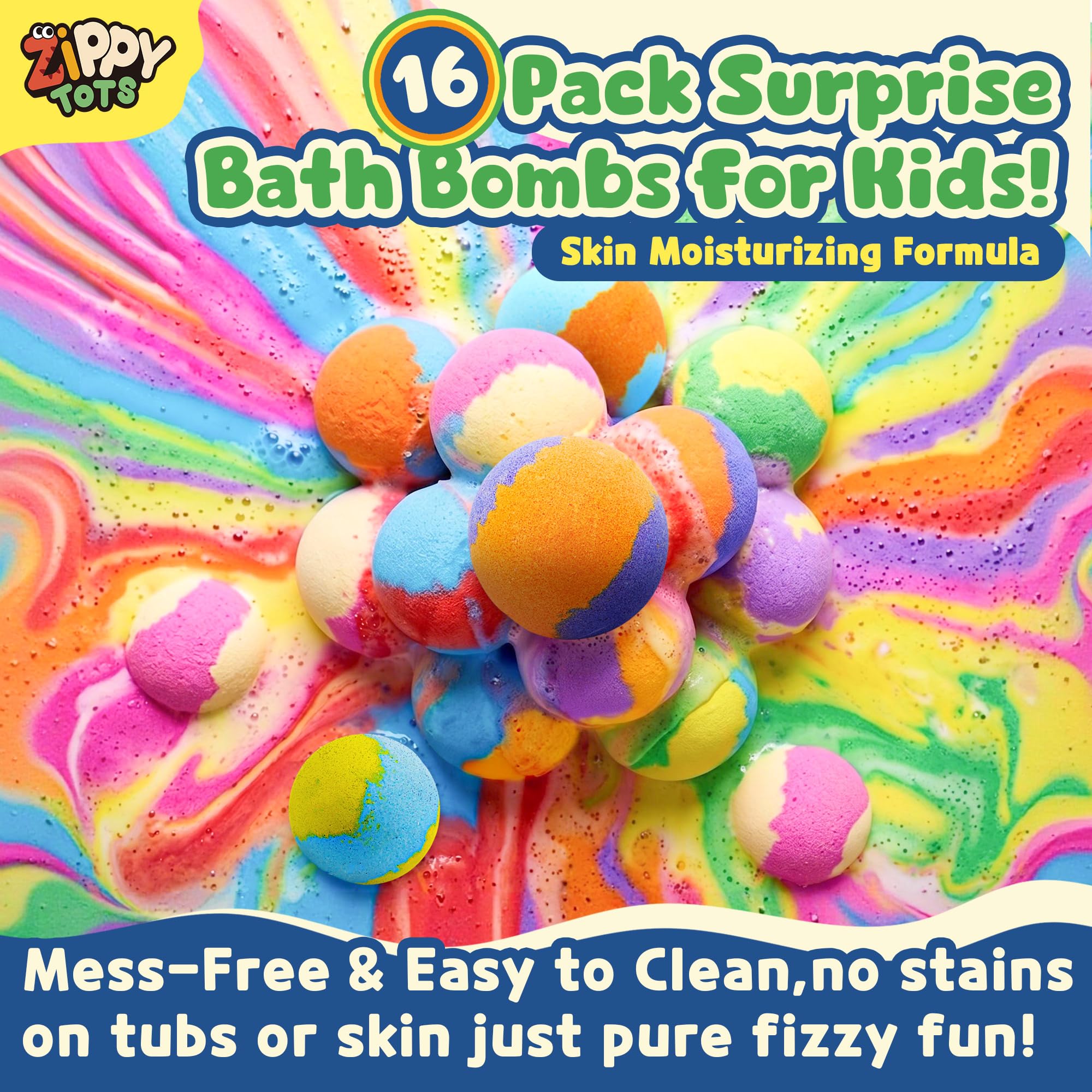 Zippytots label and ingredients list highlighting non-toxic, gentle formula