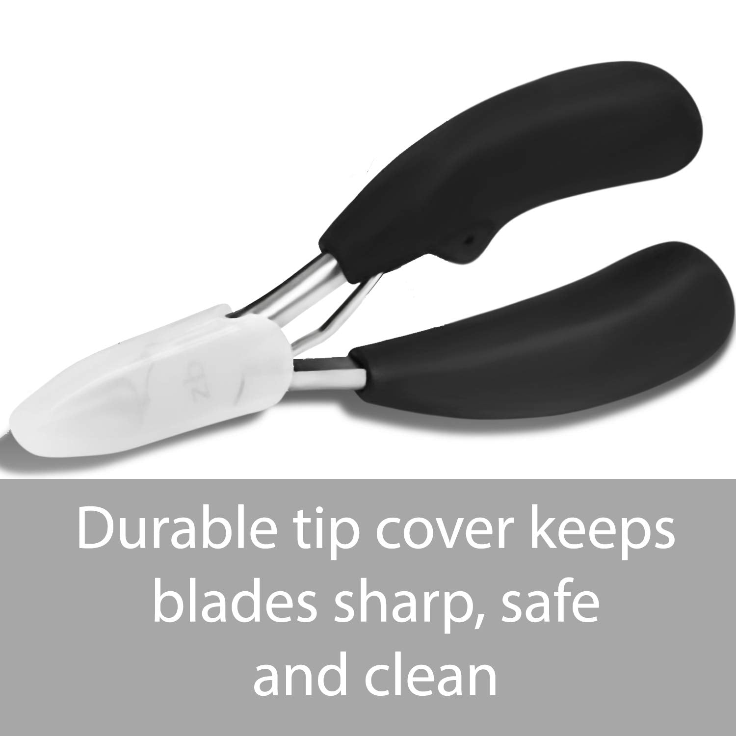 Zizzili Basics packaged clippers with safety tip cover for hygienic storage
